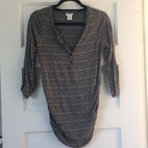 Motherhood Maternity striped Henley top